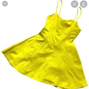 Zara neon yellow dress